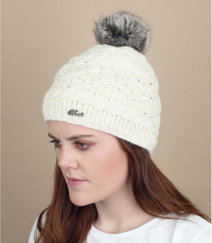 Gorro claire blanco Claire beanie cream